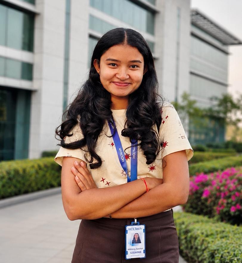 Maithili Sulokar placed at HCL Tech through D'SOFT Nagpur